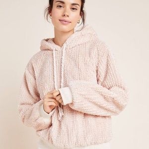 NWT ANTHRO SATURDAY SUNDAY NANETTE SHERPA HOODIE
